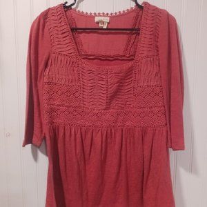 Anthropologie Meadow Rue XS Nosara Top Lace Crochet